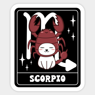 Cute Scorpio Cat Sticker